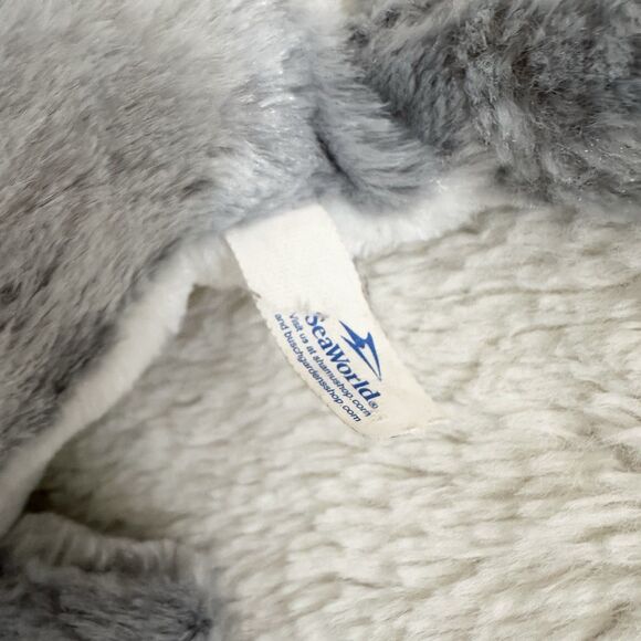 Seaworld Grey Dolphin 8” Plush Toy Stuffed Animal Ocean - Picture 2 of 5